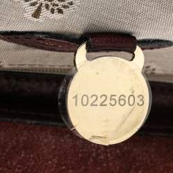 Pre Owned Mulberry Burgundy Leather Small Lily Shoulder Bag