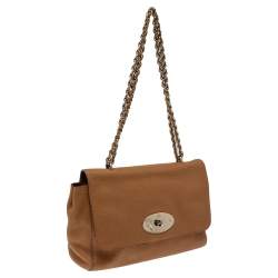 Pre Owned Mulberry Tan Leather Medium Lily Shoulder Bag