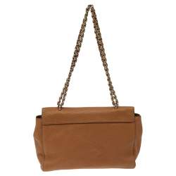 Pre Owned Mulberry Tan Leather Medium Lily Shoulder Bag