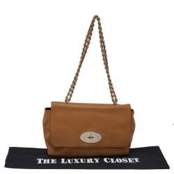 Pre Owned Mulberry Tan Leather Medium Lily Shoulder Bag