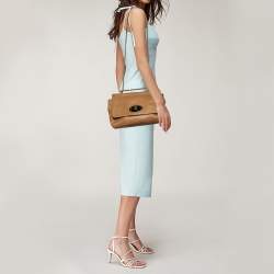 Pre Owned Mulberry Tan Leather Medium Lily Shoulder Bag
