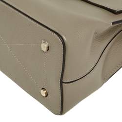 Pre Owned Mulberry Beige Leather Small Seaton Top Handle Bag