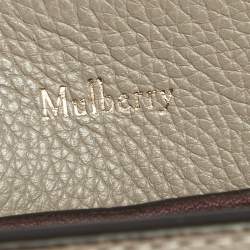Pre Owned Mulberry Beige Leather Small Seaton Top Handle Bag