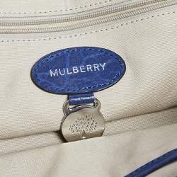 Pre Owned Mulberry Blue Leather Alexa Satchel