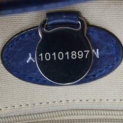 Pre Owned Mulberry Blue Leather Alexa Satchel