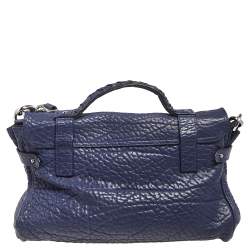Pre Owned Mulberry Blue Leather Alexa Satchel