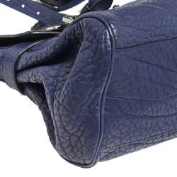 Pre Owned Mulberry Blue Leather Alexa Satchel