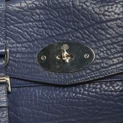 Pre Owned Mulberry Blue Leather Alexa Satchel