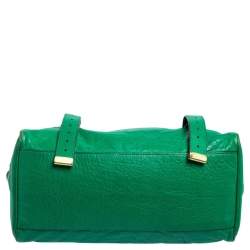 Pre Owned Mulberry Green Leather Small Alexa Satchel