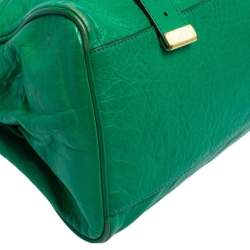 Pre Owned Mulberry Green Leather Small Alexa Satchel