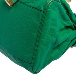 Pre Owned Mulberry Green Leather Small Alexa Satchel