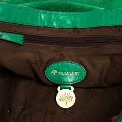 Pre Owned Mulberry Green Leather Small Alexa Satchel