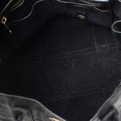 Pre Owned Mulberry Black Croc Embossed Leather Bayswater Satchel