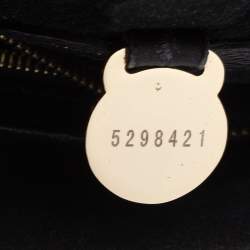 Pre Owned Mulberry Black Croc Embossed Leather Bayswater Satchel