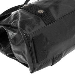 Pre Owned Mulberry Metallic Grey Coated Fabric Bayswater Satchel