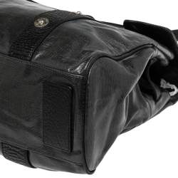 Pre Owned Mulberry Metallic Grey Coated Fabric Bayswater Satchel