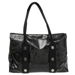 Pre Owned Mulberry Metallic Grey Coated Fabric Bayswater Satchel