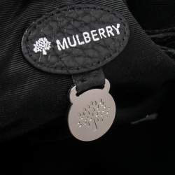 Pre Owned Mulberry Metallic Grey Coated Fabric Bayswater Satchel