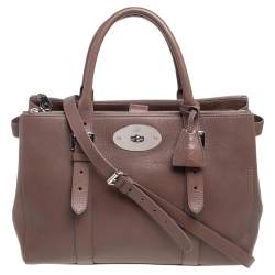 Pre Owned Mulberry Brown Leather Bayswater Tote