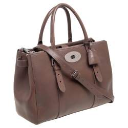 Pre Owned Mulberry Brown Leather Bayswater Tote
