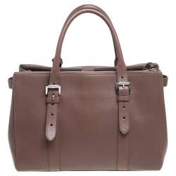 Pre Owned Mulberry Brown Leather Bayswater Tote