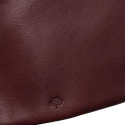 Pre Owned Mulberry Burgundy Nappa Soft Leather Medium Dorset Tote