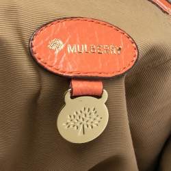 Pre Owned Mulberry Orange Leather Large Daria Hobo
