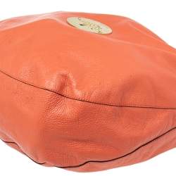 Pre Owned Mulberry Orange Leather Large Daria Hobo