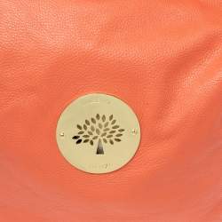 Pre Owned Mulberry Orange Leather Large Daria Hobo