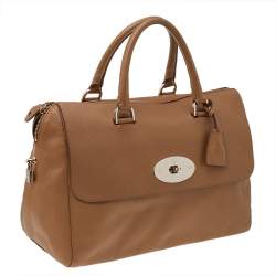 Pre Owned Mulberry Brown Leather Medium Del Rey Satchel