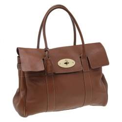 Pre Owned Mulberry Brown Leather Bayswater Satchel
