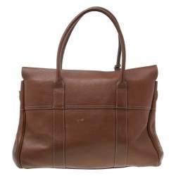Pre Owned Mulberry Brown Leather Bayswater Satchel