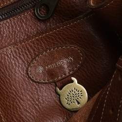 Pre Owned Mulberry Brown Pebbled Leather Bayswater Satchel