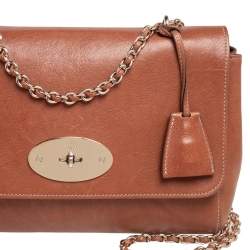 Pre Owned Mulberry Tan Leather Medium Lily Shoulder Bag