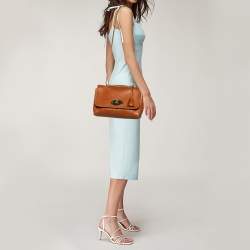 Pre Owned Mulberry Tan Leather Medium Lily Shoulder Bag