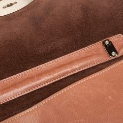 Pre Owned Mulberry Tan Leather Medium Lily Shoulder Bag