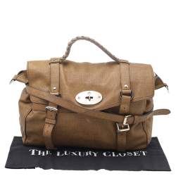 Pre Owned Mulberry Brown Leather Oversized Alexa Satchel Bag
