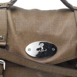 Pre Owned Mulberry Brown Leather Oversized Alexa Satchel Bag