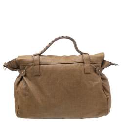Pre Owned Mulberry Brown Leather Oversized Alexa Satchel Bag