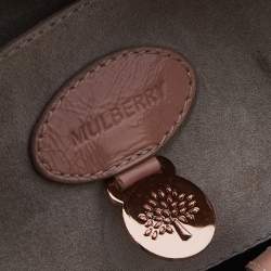 Pre Owned Mulberry Beige Crinkle Leather Bayswater Satchel