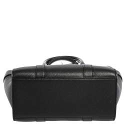 Pre Owned Mulberry Black Leather Mini Bayswater Tote