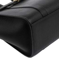 Pre Owned Mulberry Black Leather Mini Bayswater Tote