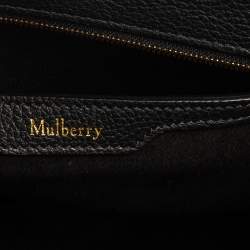 Pre Owned Mulberry Black Leather Mini Bayswater Tote
