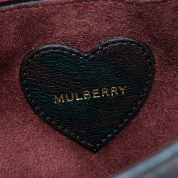 Pre Owned Mulberry Green Camo Leather Mini Cara Delevingne Backpack