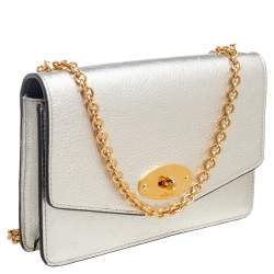 Pre Owned Mulberry Pale Gold Leather Small Darley Shoulder Bag
