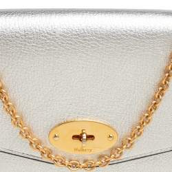 Pre Owned Mulberry Pale Gold Leather Small Darley Shoulder Bag