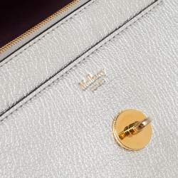 Pre Owned Mulberry Pale Gold Leather Small Darley Shoulder Bag