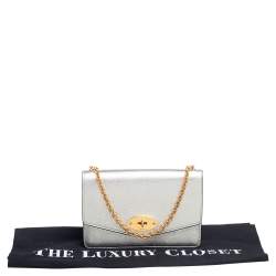 Pre Owned Mulberry Pale Gold Leather Small Darley Shoulder Bag