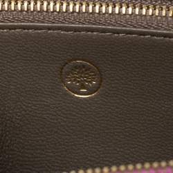 Pre Owned Mulberry Pink Leather Zip Around Compact Wallet