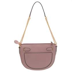 Pre Owned Mulberry Pink Leather Brockwell Shoulder Bag